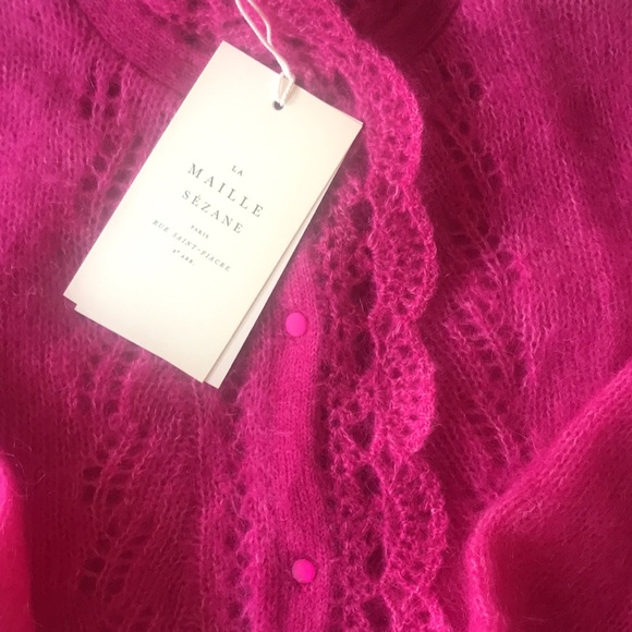 {Sold on Ⓜ️ercari} Sezane - Angie Pink Cardigan - Picture 5 of 6